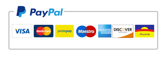 Metodi di pagamento Paypal carte visa mastercard postepay