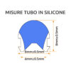LED split neon con tubo in silicone - Rosa - 6mm - immagine 2