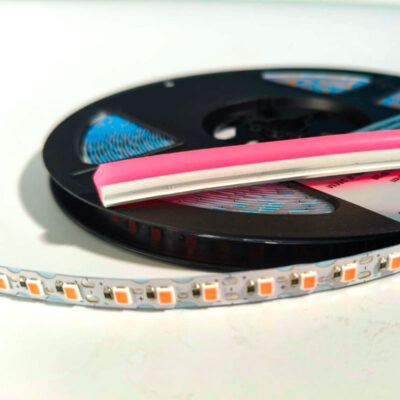 LED split Neon con tubo in silicone Rosa - 6mm