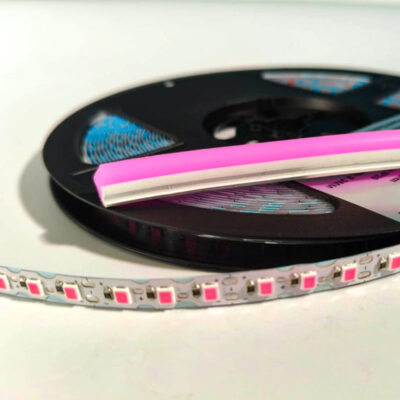 LED split Neon con tubo in silicone Rose Red - 6mm