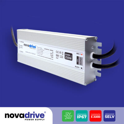 Alimentatore LED NovaDrive 250W - 12V