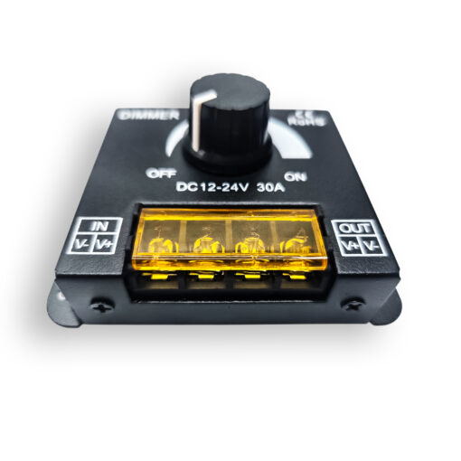 Dimmer LED 5V 12V 24V 30A Nero | Regolatore di Intensità 86x62,5x35,5 mm - immagine 3